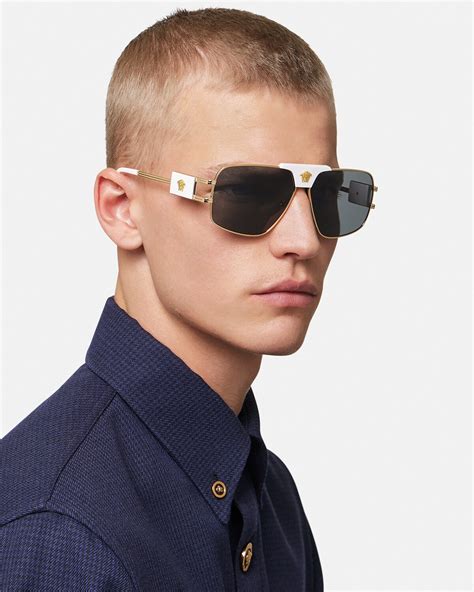 men's versace aviator sunglasses
